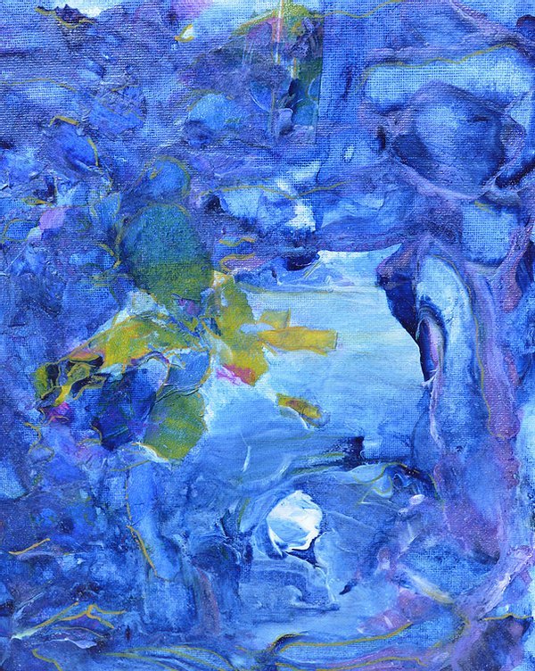 Aleksandra Durman 'Bachelor's Button' (Acrylics on Canvas 30 x 25 cm) 2020 Aleksandra Durman 'Bachelor's Button' (Acrylics on Canvas 30 x 25 cm) 2020