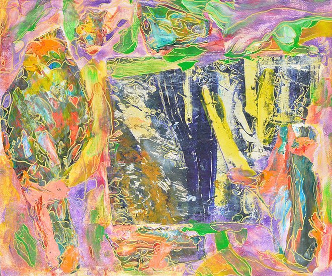 Aleksandra Durman 'Dandelion Clock' (Acrylics & Paper on Canvas 25 x 30 cm) 2020 'Dandelion Clock' (Acrylics & Paper on Canvas 25 x 30 cm) 2020