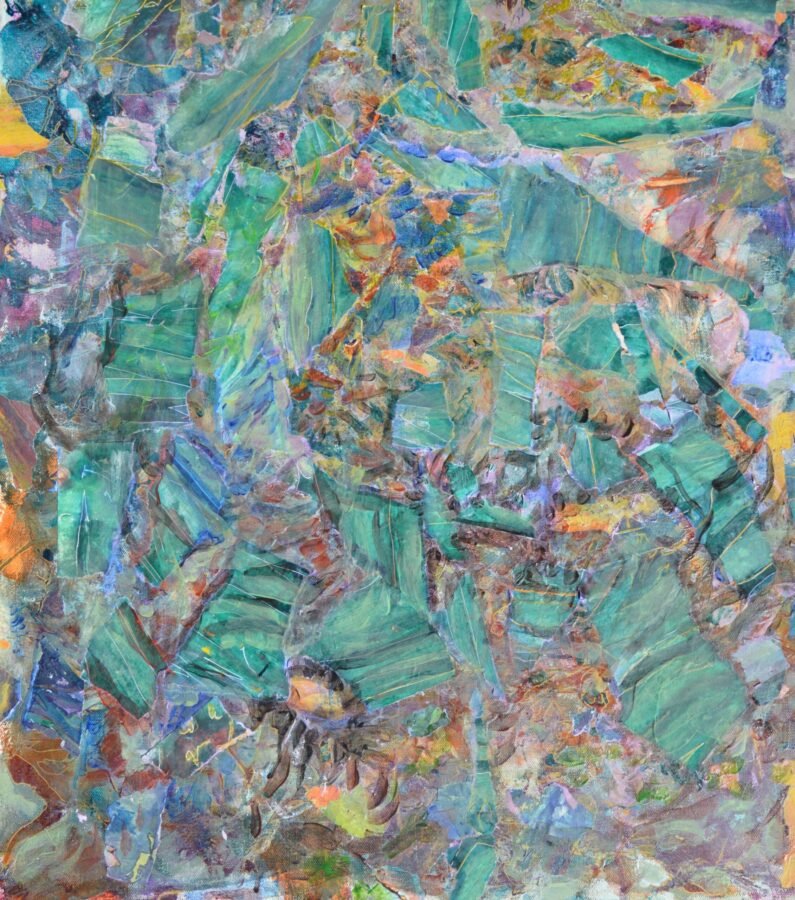 Aleksandra Durman 'Fairies Tea Party' (Acrylics & Mixed Media on Canvas 76 x 60 cm) 2021