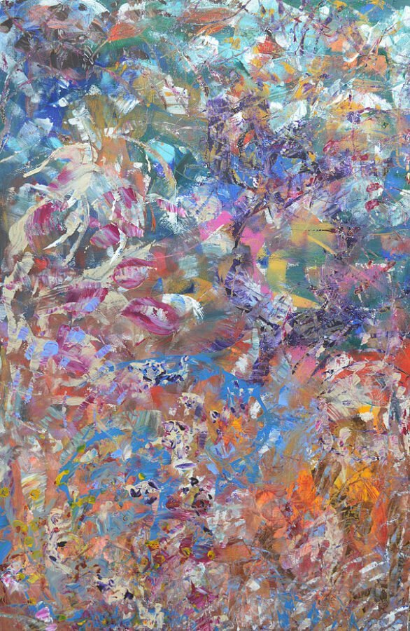 Aleksandra Durman 'Feathers' (Acrylics on Canvas 151 x 100 cm) 2017 'Feathers' (Acrylics on Canvas 151 x 100 cm) 2017