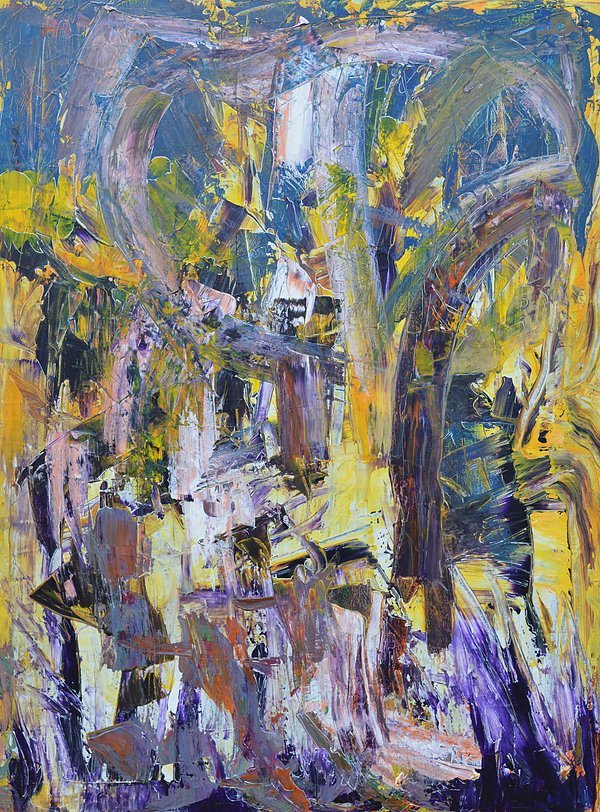 Aleksandra Durman 'On The Cliffs' (Acrylics on Canvas 80 x 60 cm) 2015
