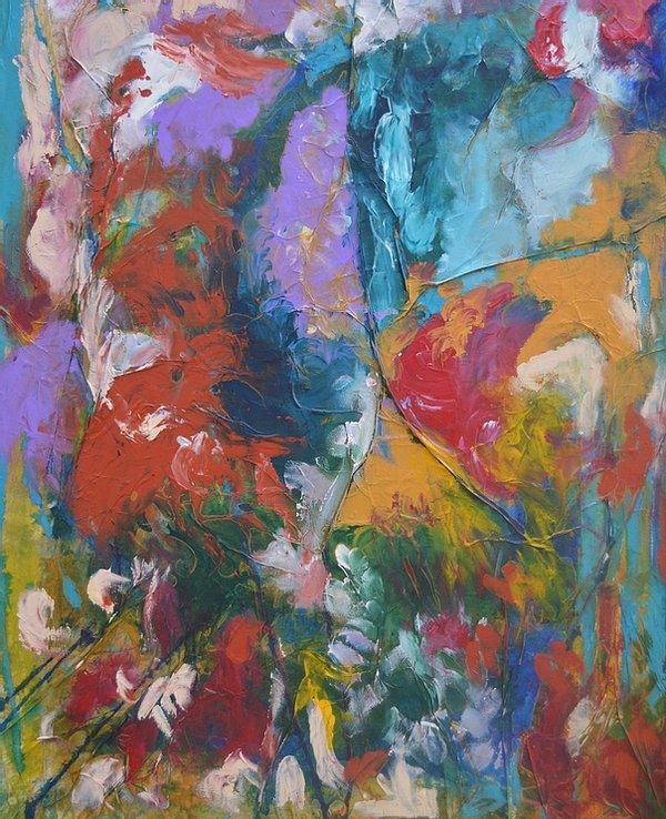 Aleksandra Durman 'Just A Kiss' (Acrylics on Canvas 80 x 60 cm) 2015 Just A Kiss' (Acrylics on Canvas 80 x 60 cm) 2015