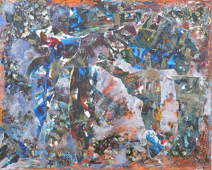 Aleksandra Durman 'London Diaries 13.11' (Acrylics & Paper on Canvas 40 x 50 cm) 2019 'London Diaries 13.11' (Acrylics & Paper on Canvas 40 x 50 cm) 2019