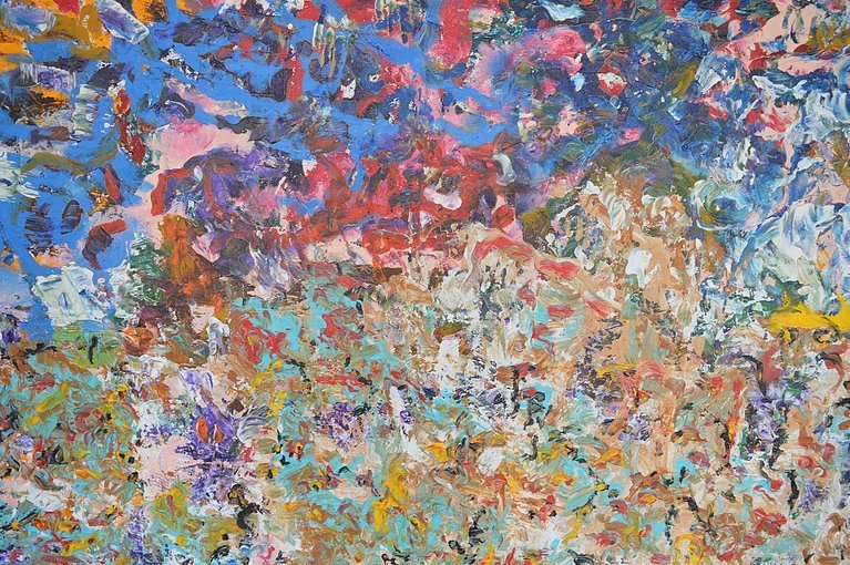 Aleksandra Durman 'Mountains At My Gates 1' (Acrylics on Canvas 100 x 180 cm) 2016 'Mountains At My Gates 1' (Acrylics on Canvas 100 x 180 cm) 2016