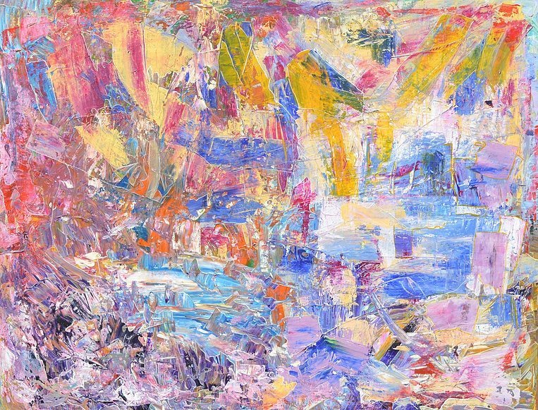 Aleksandra Durman 'New Species Of Waterlily' (Acrylics on Canvas 94 x 72 cm) 2015 'New Species Of Waterlily' (Acrylics on Canvas 94 x 72 cm) 2015