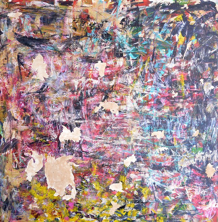 Aleksandra Durman 'Silver Linings' (Acrylics on Canvas 150 x 150 cm) 2018 'Silver Linings' (Acrylics on Canvas 150 x 150 cm) 2018