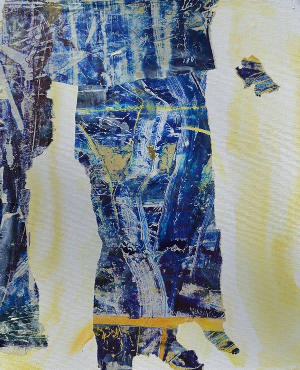 Aleksandra Durman 'Together' (Acrylics & Paper on Canvas 30 x 25 cm) 2020 'Together' (Acrylics & Paper on Canvas 30 x 25 cm) 2020