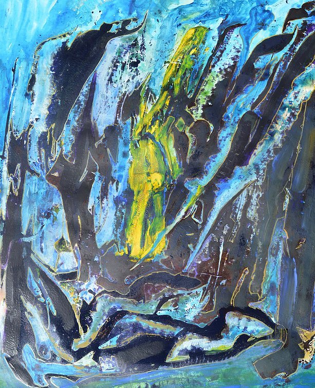 Aleksandra Durman 'Vigor' (Acrylics & Printing Ink on Paper 68 x 51 cm) 2014 'Vigor' (Acrylics & Printing Ink on Paper 68 x 51 cm) 2014