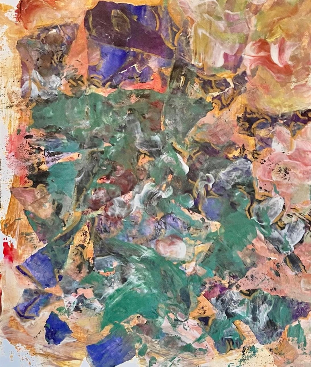 Aleksandra Durman 'Galaxy Romance' (Acrylics on Canvas 30 x 25 cm) 2021