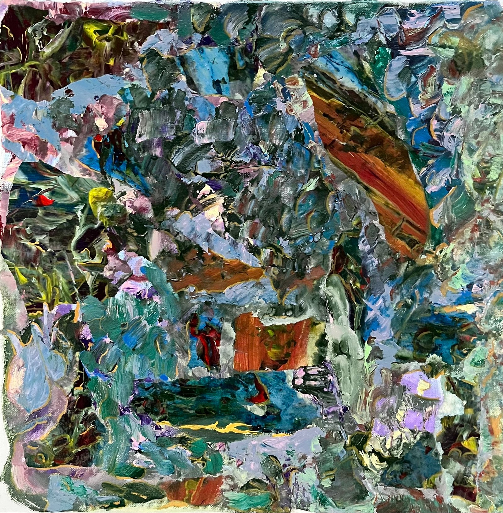 Aleksandra Durman 'Cricket Concert' (Acrylics on Canvas 40 x 40 cm) 2021