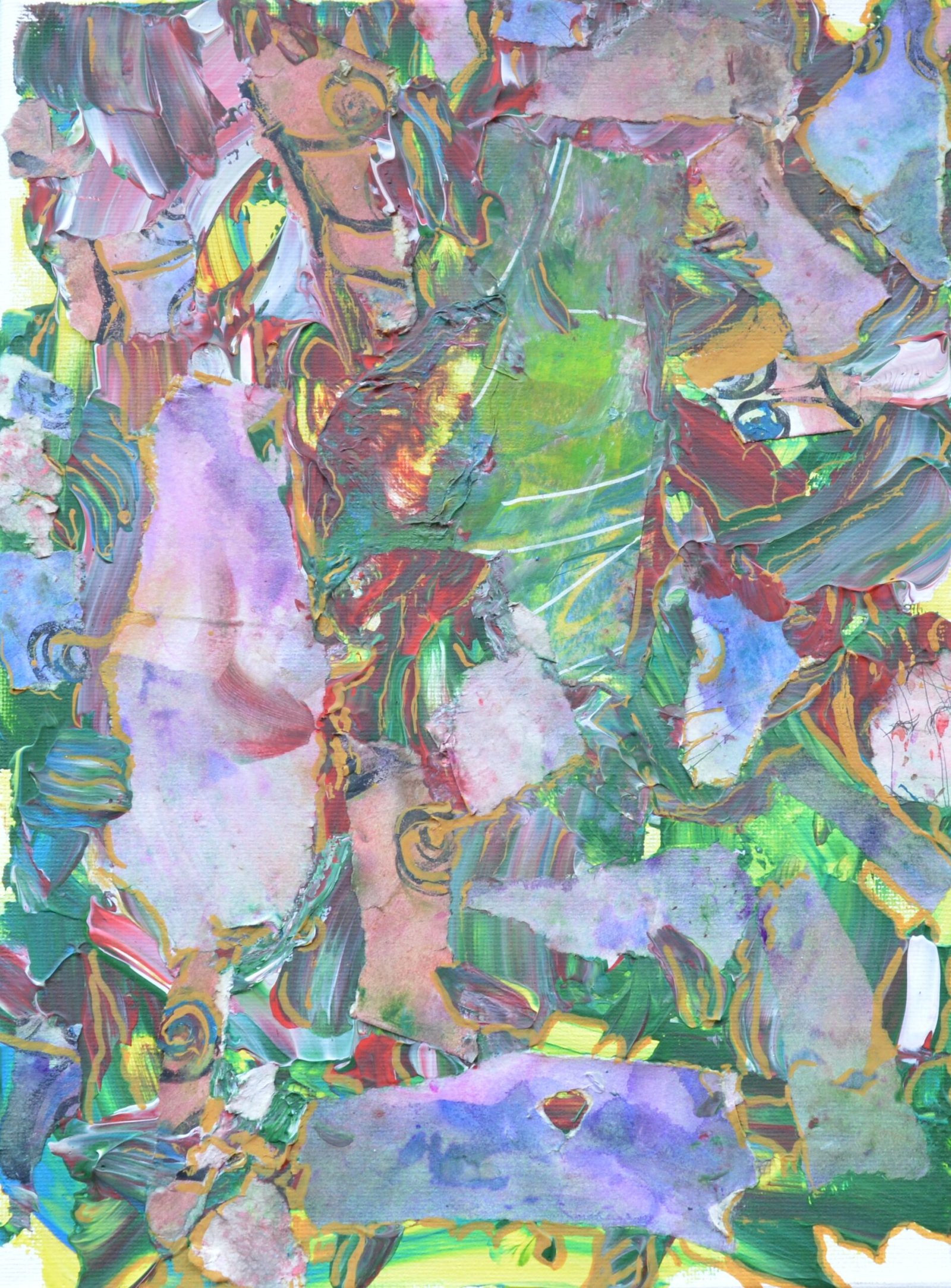 Aleksandra Durman 'Electric Elephant' (Acrylics on Canvas 30 x 23 cm) 2022