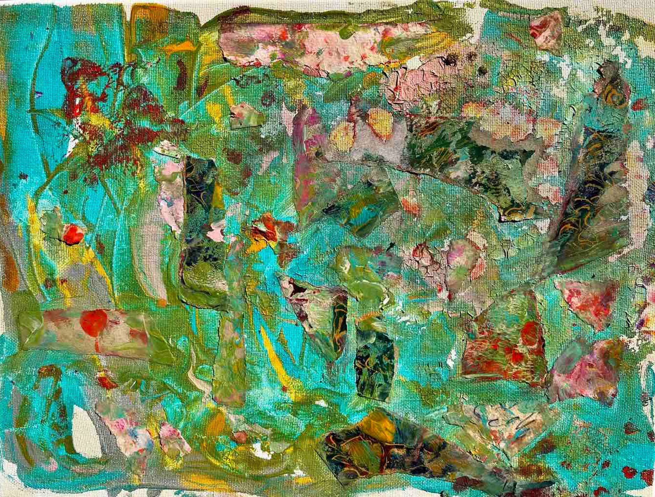 Aleksandra Durman 'Butterflies In Residence' (Acrylics on Canvas 30 x 40 cm) 2016